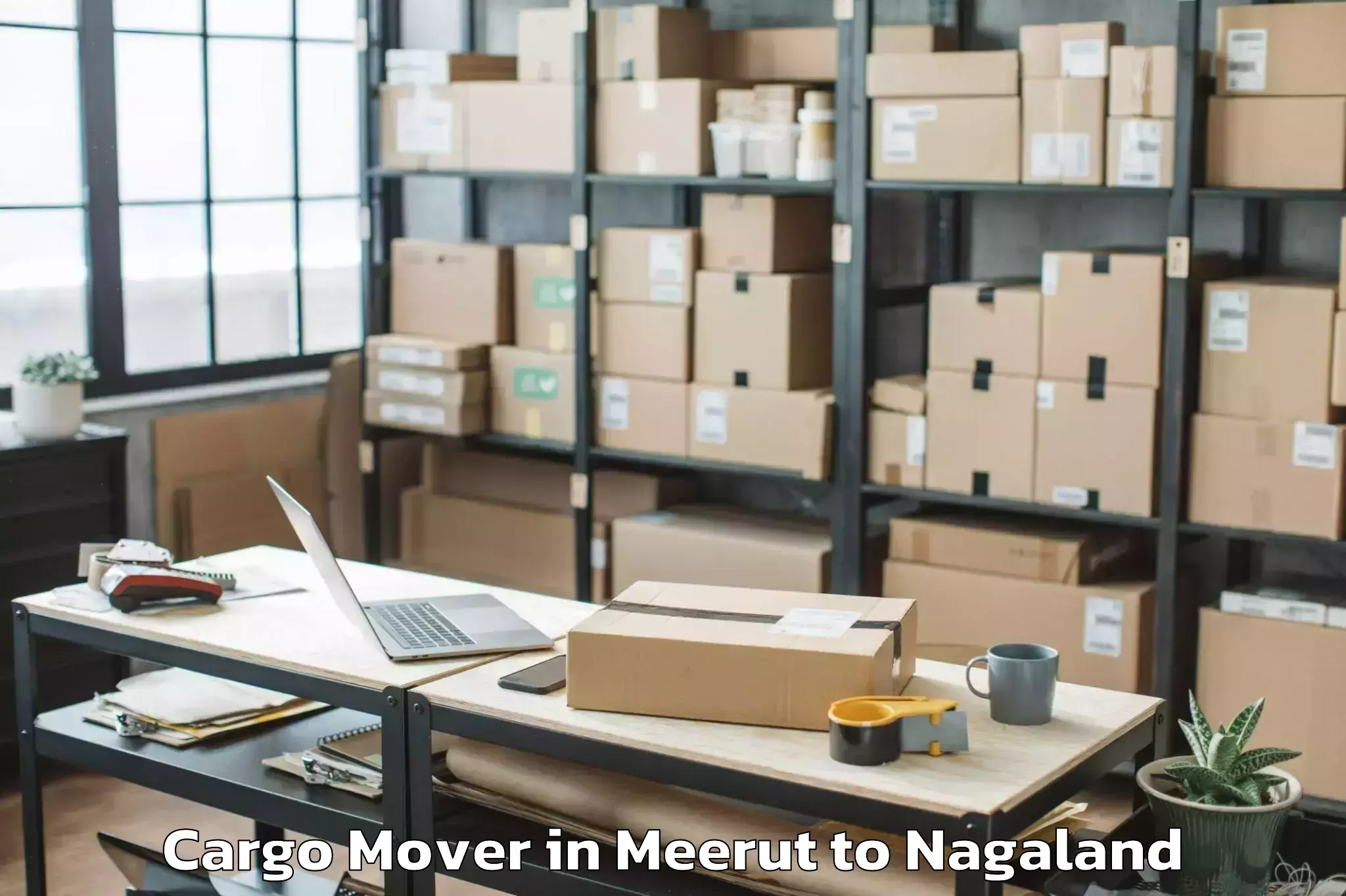 Professional Meerut to Mokokchung Cargo Mover